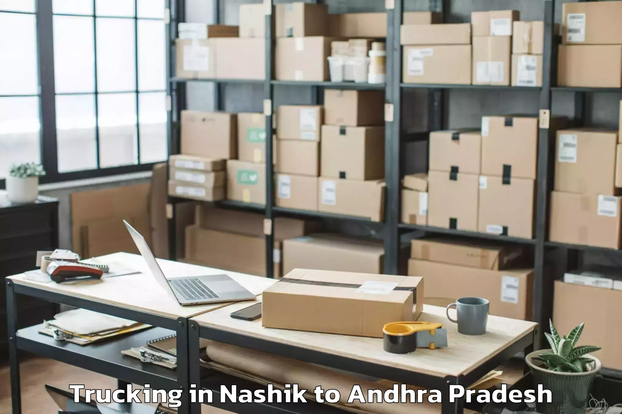 Get Nashik to Peddapappur Trucking